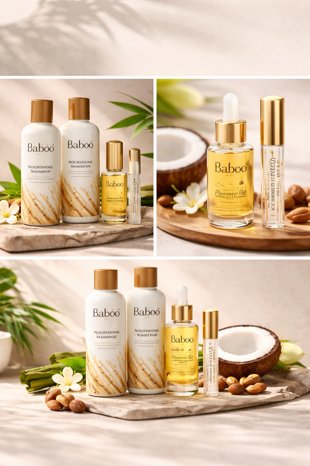 Our Baboo Hair & Lash Nourishing Set is made to help support healthy-looking hair and lashes.

✨ Helps nourish hair and scalp
✨ Supports the appearanc